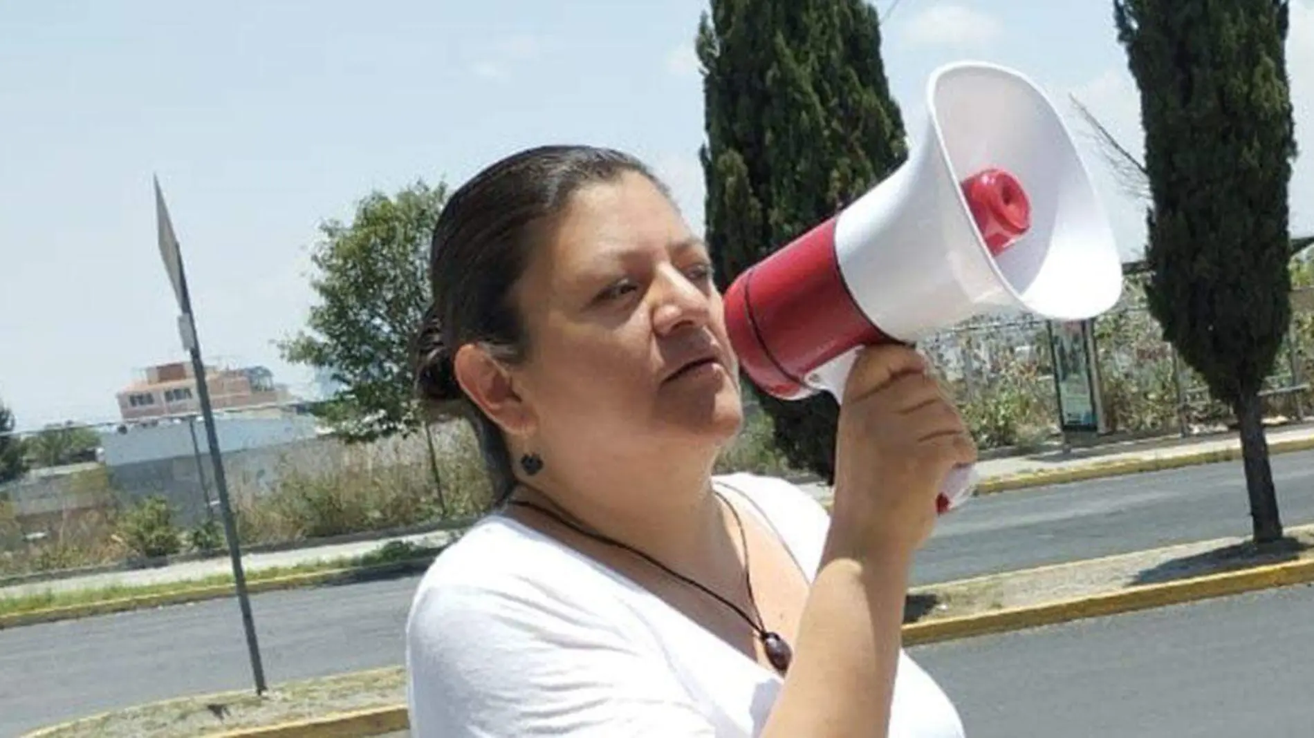 La activista Gabriela Rosas, líder de la colectiva Mujeres por el Derecho al Cuidado y una Vida Libre de Violencia